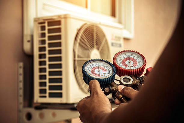 Professional Ductwork Repair technician working in Purlear, NC
